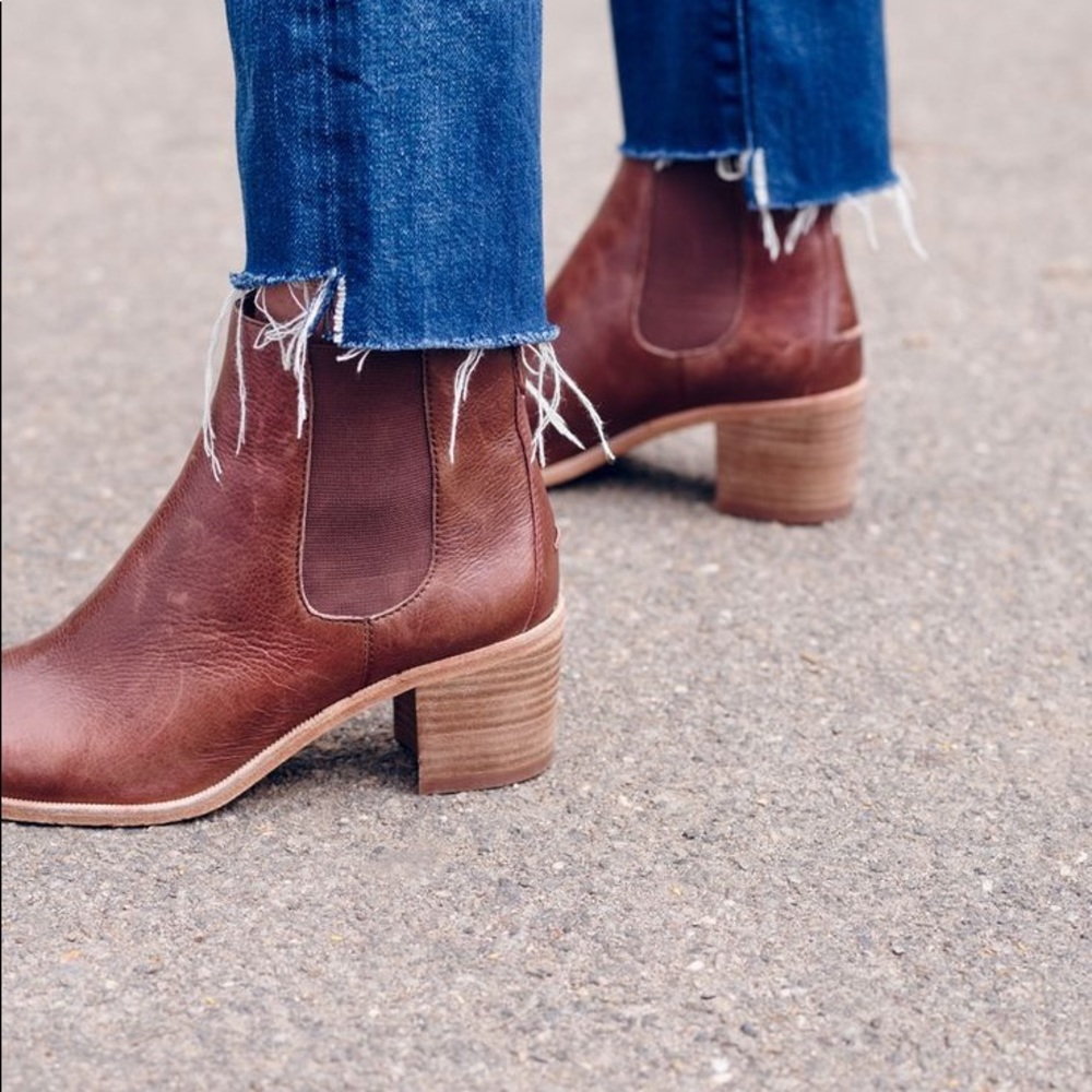 Madewell Frankie Chelsea Boots Brown 7.5